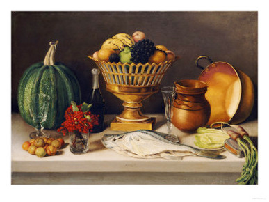 Still Life with Fish and a Pumpkin (Dining Room Scene)