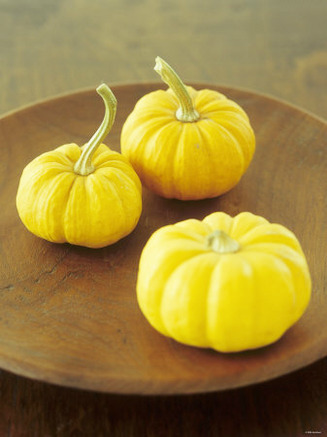 Three Orange Pumpkins