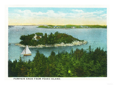 Portland, Maine - Peaks Island View of Pumpkin Knob