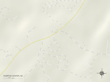 Political Map of Pumpkin Center, NC