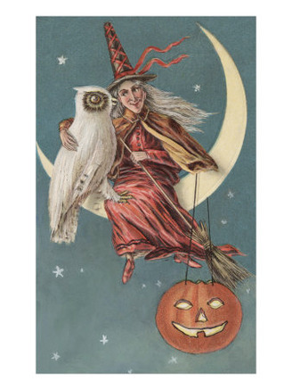 Witch On A Pumpkin